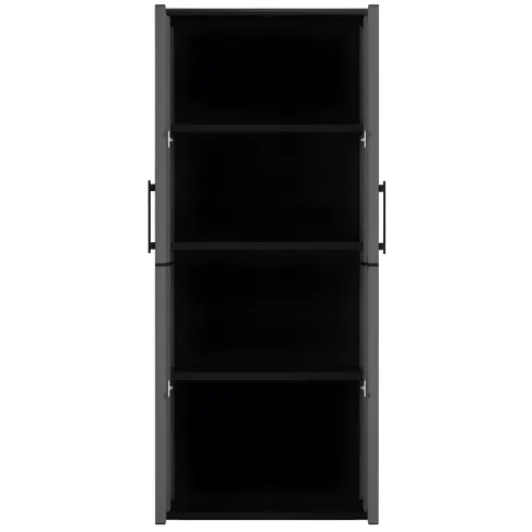 Armadio Alto 68x37x163 cm da Esterno e Interno 3 Ripiani Regolabili