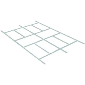 Kit di Fondazione per Casetta da Giardino 330x309 cm Acciaio Zincato
