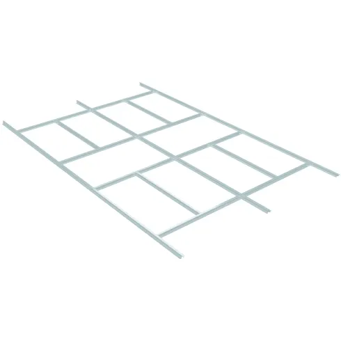 Kit di Fondazione per Casetta da Giardino 330x309 cm Acciaio Zincato