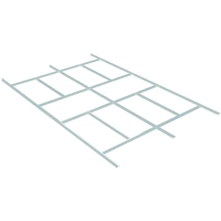 Kit di Fondazione per Casetta da Giardino 330x309 cm Acciaio Zincato
