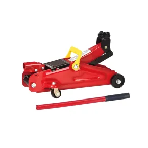 Cric Carrello Idraulico 2 Tonnellate Alzata 13.5-33.5 cm in Acciaio