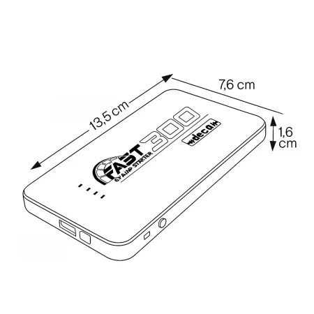Avviatore Portatile 12V 4K 900 con Power Bank e Luce LED Integrata