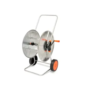 Carrello Avvolgitubo Zincato 110 m Tubo 1/2" e 80 m Tubo 3/4"