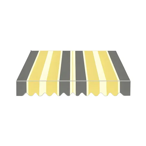 Tenda da Sole a Caduta 100x245 cm Balcone Alluminio Poliestere Giallo