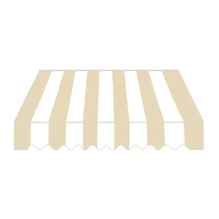 Tenda da Sole a Caduta 100x245 cm Balcone Alluminio Poliestere Beige