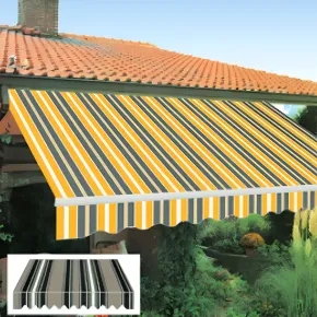 Tenda da Sole con Bracci Retrattili 295x200 cm in Alluminio Verde 2
