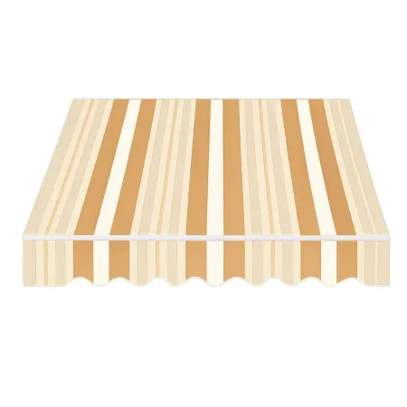 Tenda da Sole Bracci Retrattili 295x200 cm Alluminio Arancione Beige