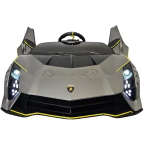 Lamborghini Grigia 12V Macchina Elettrica per Bambini 2