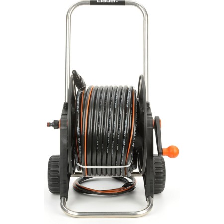 Kit Avvolgitubo Claber 30m Carrello in Alluminio Tubo Irrigazione