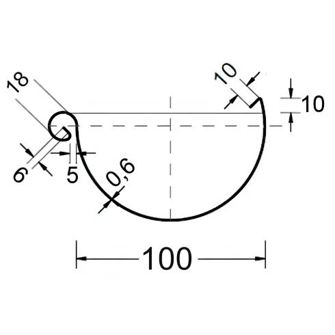 Kit A Grondaia Zincata Casette Legno Falde 180 e 219 cm con Accessori