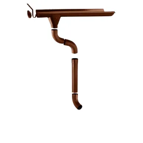 Kit C Grondaia Zincata Casette Legno Falde 260 e 300 cm con Accessori