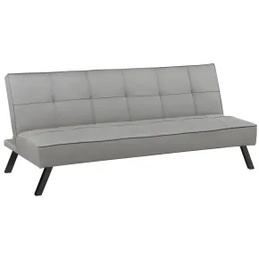Divano Letto 3 Posti Grigio Chiaro Lino Prontoletto Salvaspazio