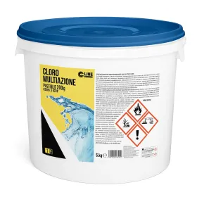 Cloro Piscina 5 kg Pastiglie 200g Disinfezione Antialga Chiarificante