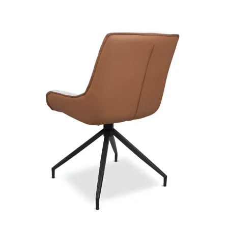 Set 2 Sedie da Pranzo Grigio Chiaro con Base Fissa Gambe in Metallo