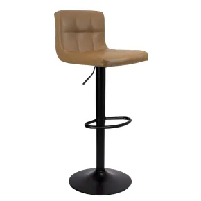 Set 2 Sgabelli Regolabili Color Ruggine con Gambe Nere Opache