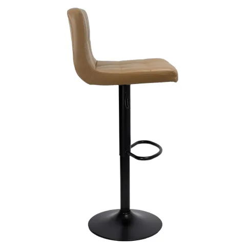 Set 2 Sgabelli Regolabili Color Ruggine con Gambe Nere Opache