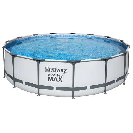 Piscina Fuori Terra Telaio 457x107 cm Scaletta Esterna Pompa Filtrante