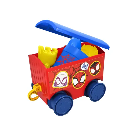 Camion per Bambini Cavalcabile Blu con Rimorchio Luci Suoni e Volante