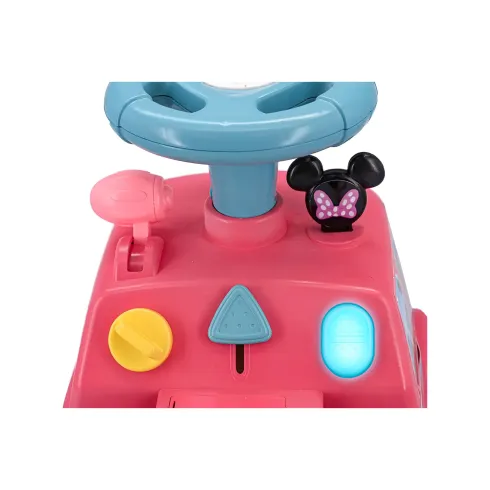 Camion per Bambini Cavalcabile Rosa con Rimorchio Suoni e Luci