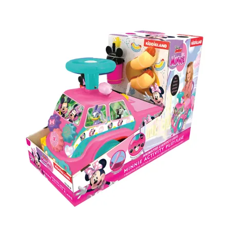 Camion per Bambini Cavalcabile Rosa con Rimorchio Suoni e Luci