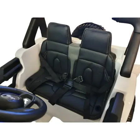 Macchina Jeep Wrangler a Batteria 12V Fuoristrada Bianco per Bambini