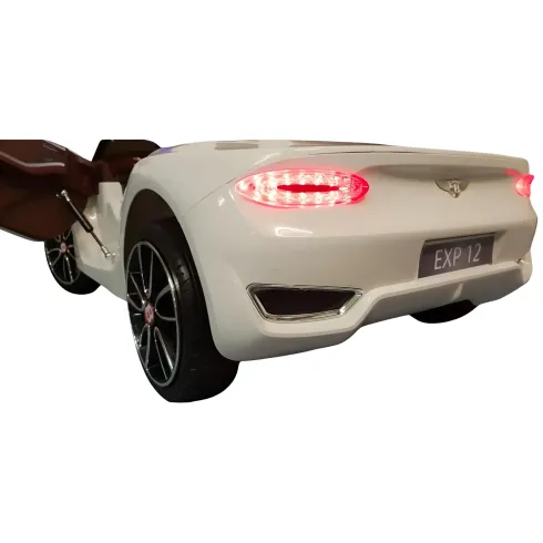 Macchina Elettrica per Bambini Bentley EXP Bianca Auto con Telecomando