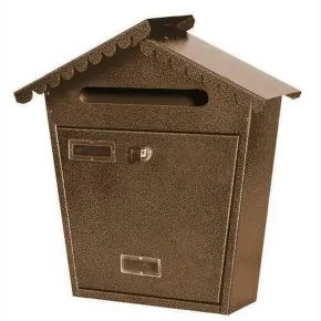 Cassetta Postale da Esterno in Lamiera Tetto e Serratura di Sicurezza