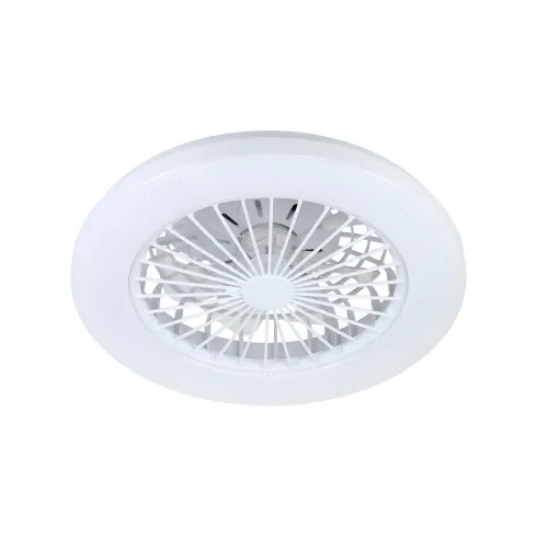 Plafoniera LED con Ventilatore 45W Bianca 48cm Effetto Stellato CCT