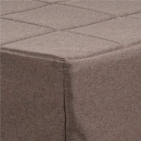 Pouf Letto Singolo Pieghevole Richiudibile Tortora 70x70 cm Salvaspazio