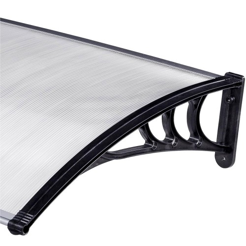 Pensilina Tettoia 100x80 Alveolare Opaca Policarbonato Esterno Copertura Porta