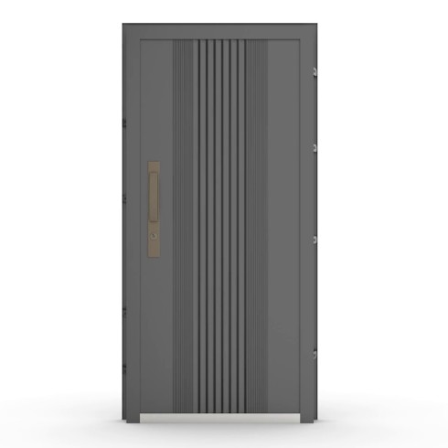 Porta blindata Easy grigia 82x193 cm ingresso sicurezza