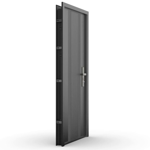 Porta blindata Easy grigia 82x193 cm ingresso sicurezza