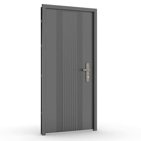 Porta blindata Easy grigia 82x193 cm ingresso sicurezza