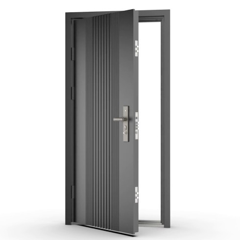 Porta blindata Easy grigia 82x193 cm ingresso sicurezza