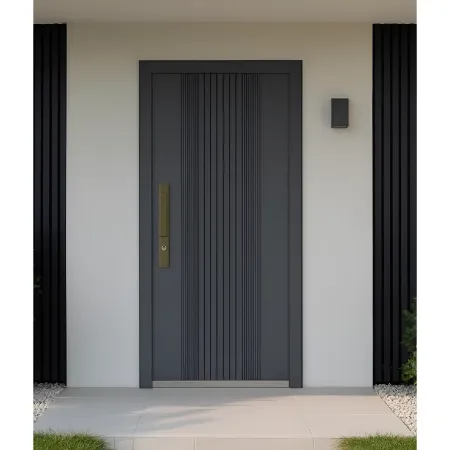 Porta blindata Easy grigia 82x193 cm ingresso sicurezza