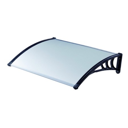Pensilina Tettoia 100x80 Opaco in Policarbonato Compatto Copertura Trasparente