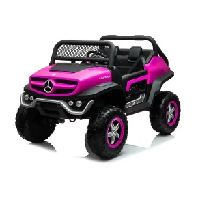 Macchina Elettrica per Bambini Mercedes Unimog Fuori Strada Rosa
