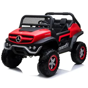 Macchina Elettrica per Bambini Mercedes Unimog Fuori Strada Rosso