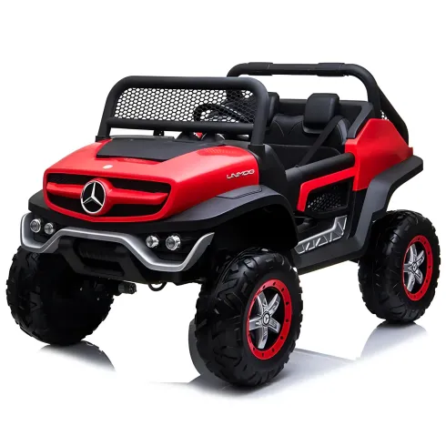 Macchina Elettrica per Bambini Mercedes Unimog Fuori Strada Rosso