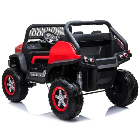 Macchina Elettrica per Bambini Mercedes Unimog Fuori Strada Rosso