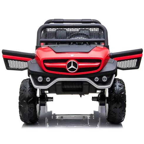 Macchina Elettrica per Bambini Mercedes Unimog Fuori Strada Rosso