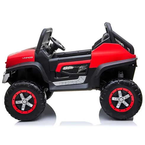 Macchina Elettrica per Bambini Mercedes Unimog Fuori Strada Rosso