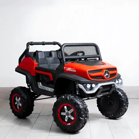 Macchina Elettrica per Bambini Mercedes Unimog Fuori Strada Rosso