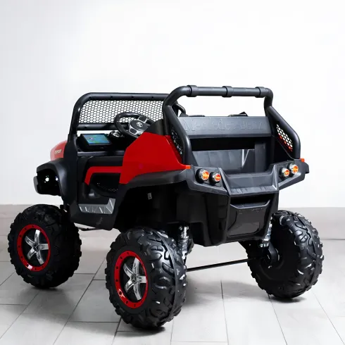 Macchina Elettrica per Bambini Mercedes Unimog Fuori Strada Rosso