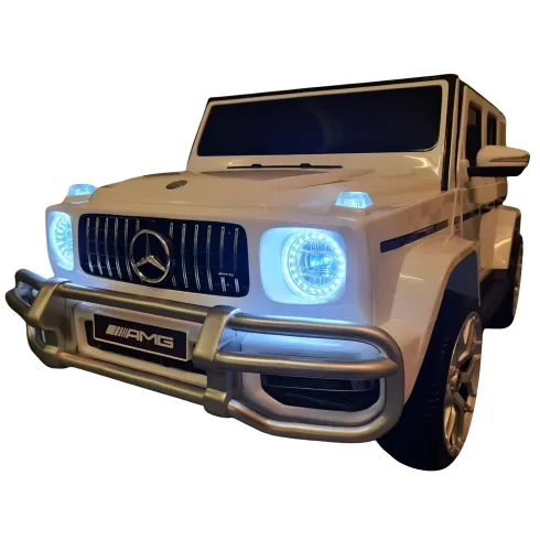 Macchinina per 2 Bambini Auto a Batteria Mercedes G63 AMG 24V Bianca