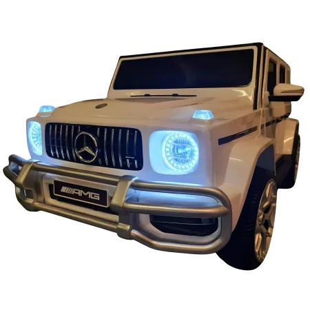 Macchinina per 2 Bambini Auto a Batteria Mercedes G63 AMG 24V Bianca
