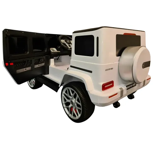 Macchinina per 2 Bambini Auto a Batteria Mercedes G63 AMG 24V Bianca