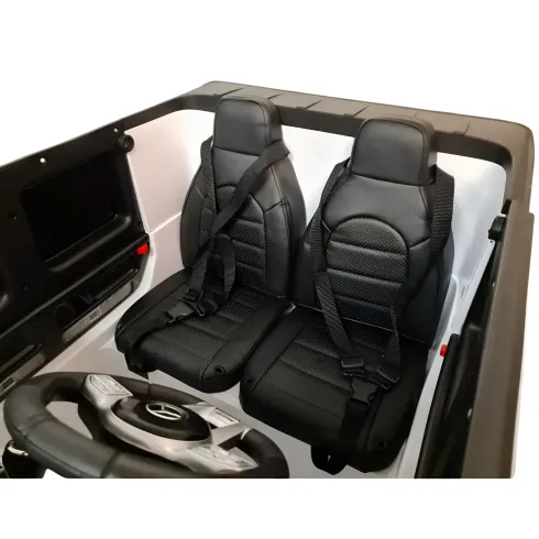 Macchinina per 2 Bambini Auto a Batteria Mercedes G63 AMG 24V Bianca