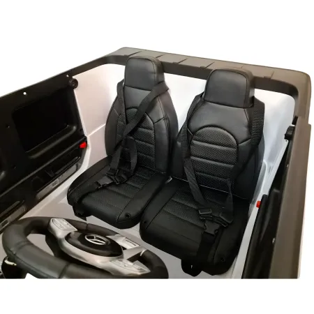 Macchinina per 2 Bambini Auto a Batteria Mercedes G63 AMG 24V Bianca