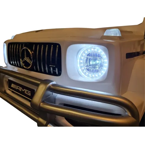 Macchinina per 2 Bambini Auto a Batteria Mercedes G63 AMG 24V Bianca